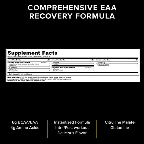 Animal Juiced Aminos - 6G Bcaa/Eaa Matrix Plus 4G Amino Acid Blend For Recovery And Improved Performance - Orange - 30 Servings, 13.3 Ounce #TOP2