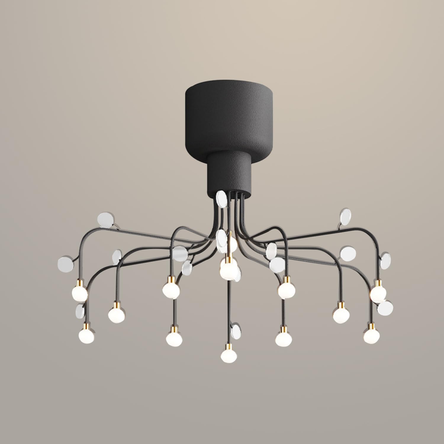 HXYSXHJUO Firework Chandelier Ceiling Light LED Close to Lamp Modern Living Room Lighting Fixture Sputnik Chandeliers Boho Pendant Lights for Bedroom Dining