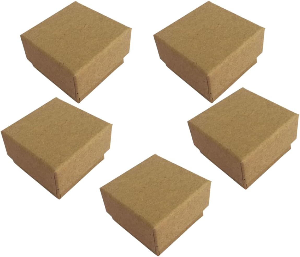 Pack of 5 Boxes for Jewellery Gift Boxes for Earrings for Necklaces Jewellery Boxes Earrings Gift Boxes Kraft Jewellery Boxes