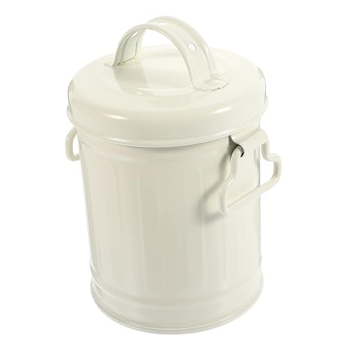 FONDOTIN Basurero de escritorio pequeño de escritorio, cubo de almacenamiento para artículos diversos, soporte para brochas de maquillaje, cubos