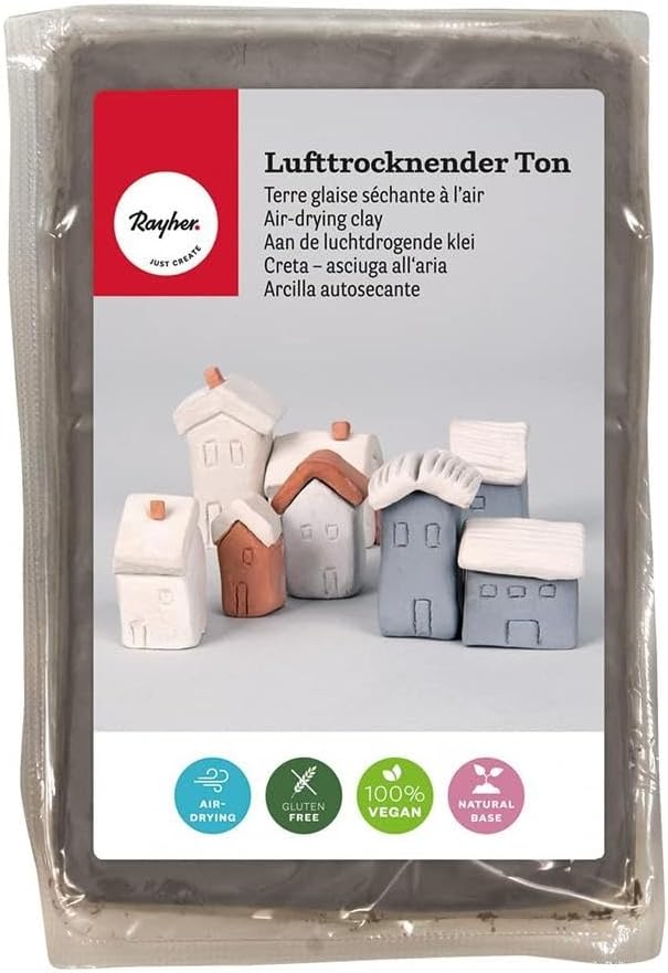 Argile Sèche à L'air Blanche 500 G - Pâte à Modeler Sans Four, Idéale