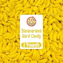 Bananarama Banana Candy 2 LB Bulk Banana Flavored Hard Candy Yellow Banana Candies Candy Bananas for Gumball Machine Refills, Buffets, Party Favors, Gifts & More