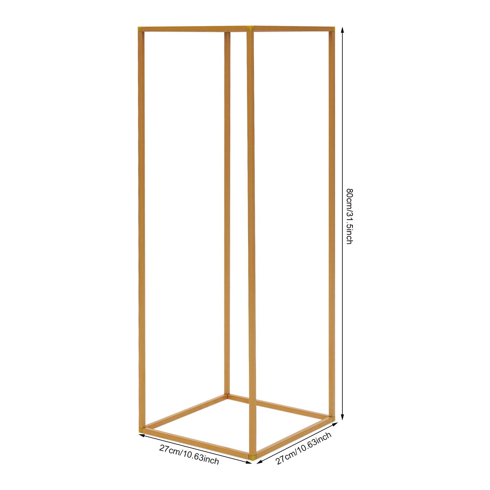 Blumenständer aus Metall für Hochzeiten 20 Stück geometrische Dekoration | 20er Set – platzsparende Lagerung durch einfaches Zerlegen Gold