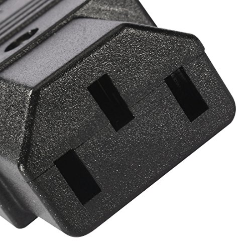 Uxcell 10Pair Ac250V 10A Iec C14 Male C13 Female, 3 Pins Terminals Inline Adapter Plug Power Socket Connectors #TOP2
