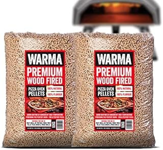 2 x 10kg Bags of Eco Premium Pizza Oven Wood Pellets 100% Natural - Easy to Light & Store - Suitable for Outdoor Garden Cooking Pellet Operated Stoves Wood Fired Pizza Ovens & Grills