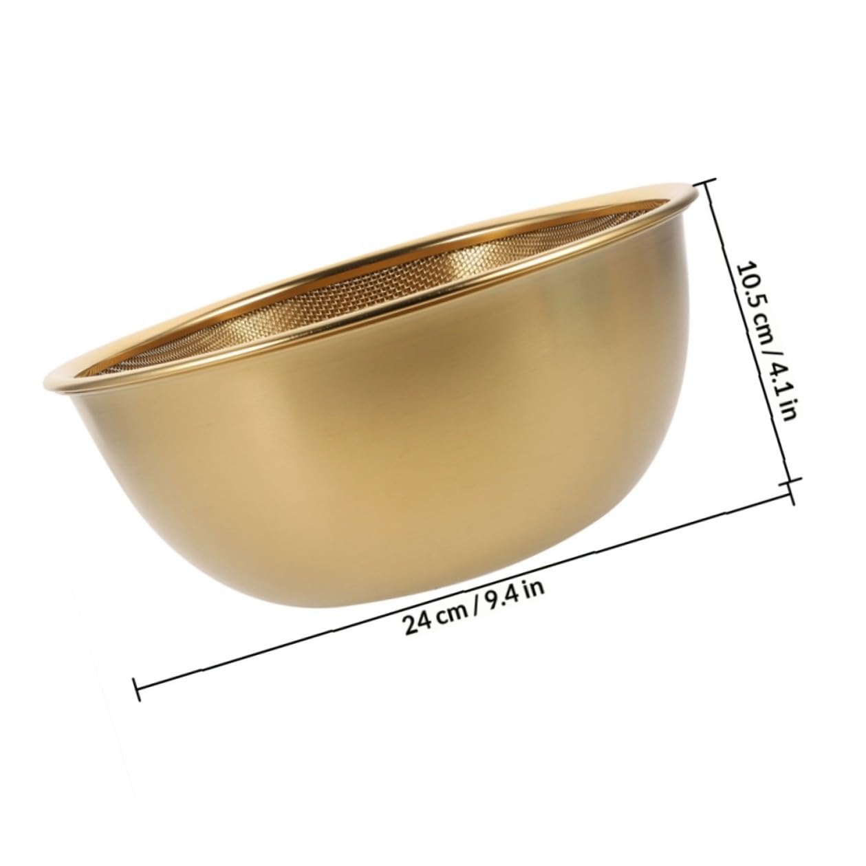 Set da Cucina in Acciaio Inossidabile 2 Pezzi Scolapasta per Riso e Ciotola per Lavaggio Frutta Resistente di Forte Durezza per Uso in Cucina