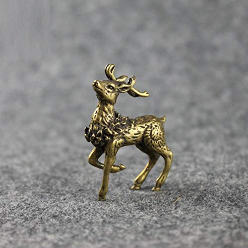 Figurines de cerf porte-bonheur en cuivre, cadeau idéal maison