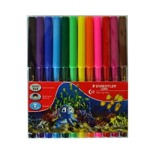 Feutres de coloriage Staedtler Luna 12 couleurs par lot de 10 étuis carton