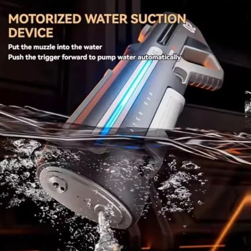 Image of Storio Rechargeable Electric Automatic Holi Pichkari Water Gun Toy for Kids Toys Shooting Water Gun Toy for Kids with Upto 30Ft Range