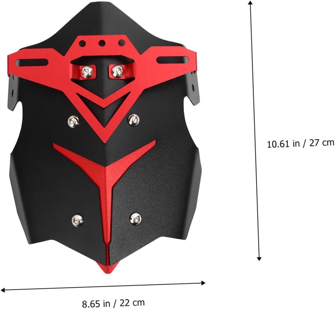Motorcycle Rear Mud Guard Aluminum Alloy Splash Guard Red Durable Off-Road Fender Protector for Dirt Bikes Motor Accessories