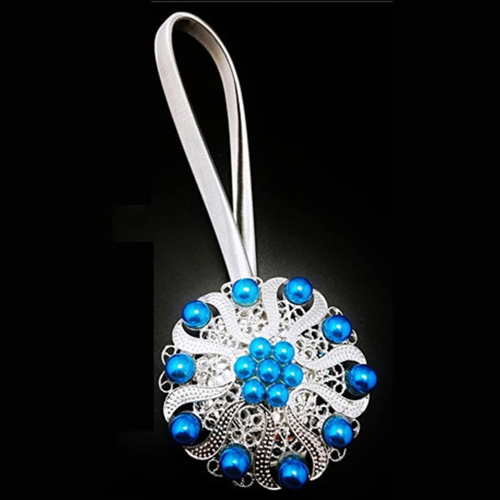 FMURY Pearl Curtain Tieback Window Screening Clip Living Room Accessories Curtains Buckle Tie Backs Holder(Black)