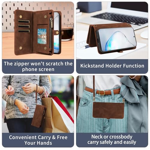 Coque Samsung Note 10 5G Asuwish avec portefeuille amovible et verre trempé - 6