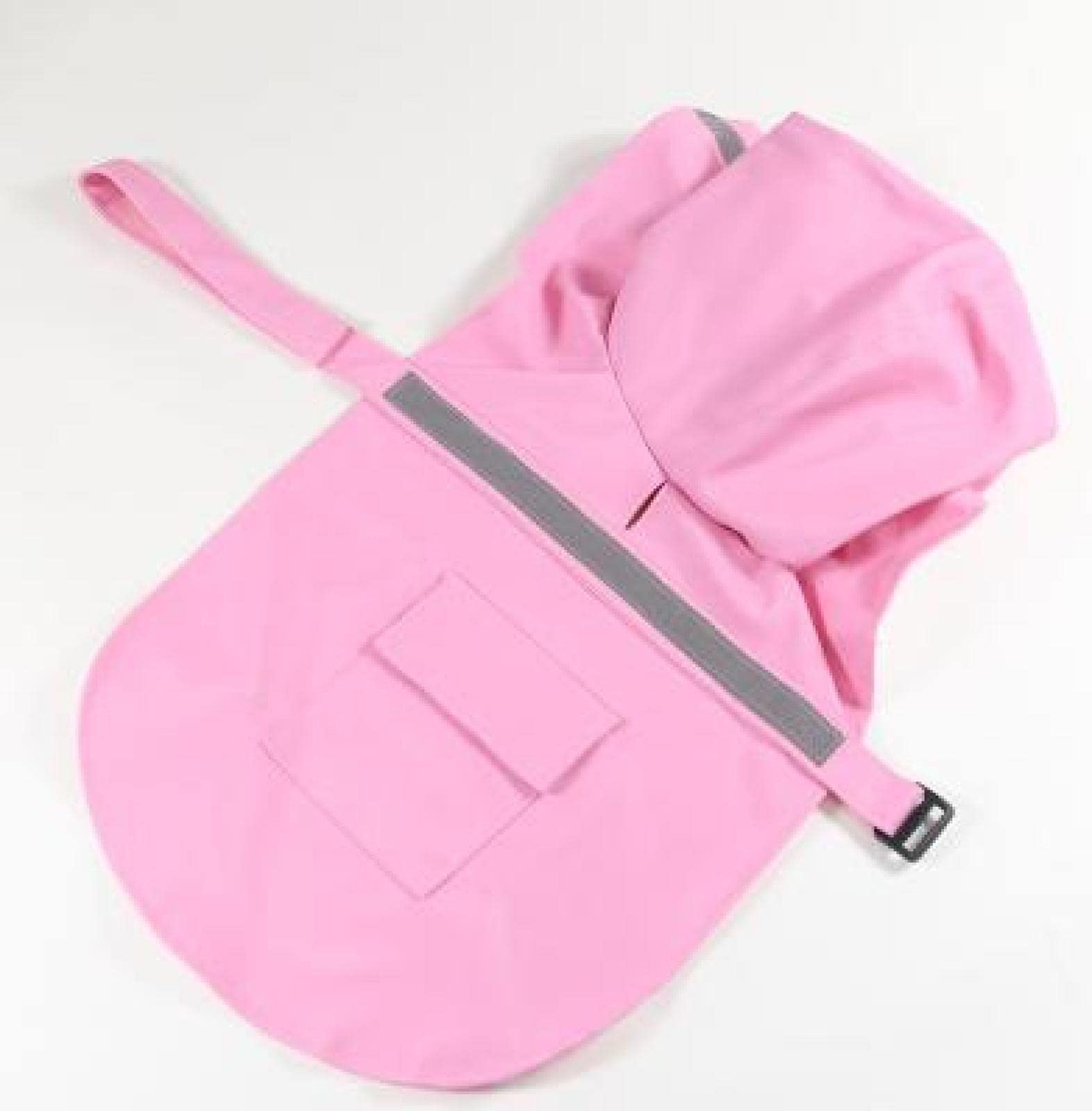 Grand Imperméable pour Animaux De Compagnie Ceinture Réfléchissante Chien Imperméable en Plein Air Veste Imperméable pour Animaux De Compagnie XS-XXXL Mode Doux Respirant Chien Imperméable,Rose,X
