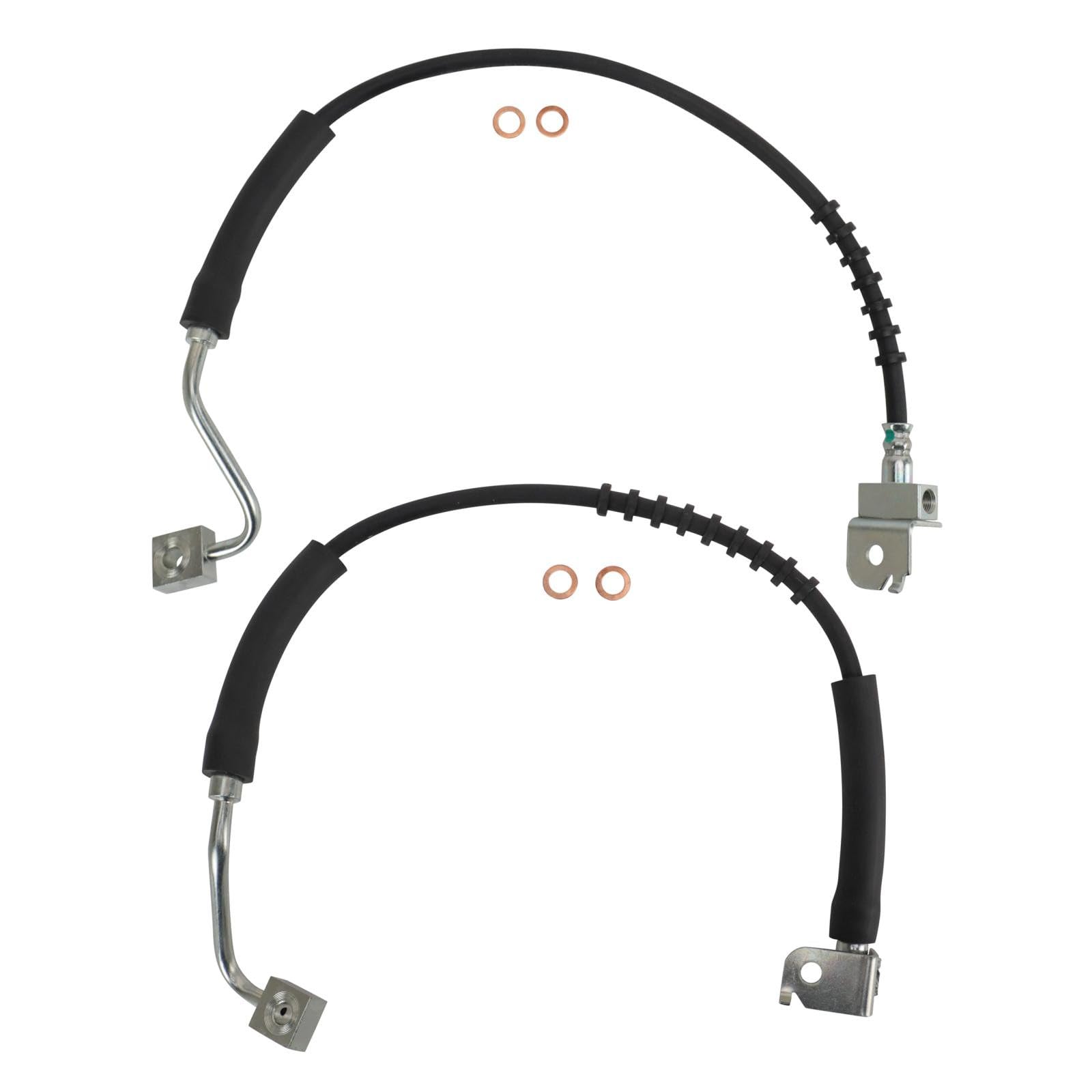 TRQ Rear Brake Hose Set
