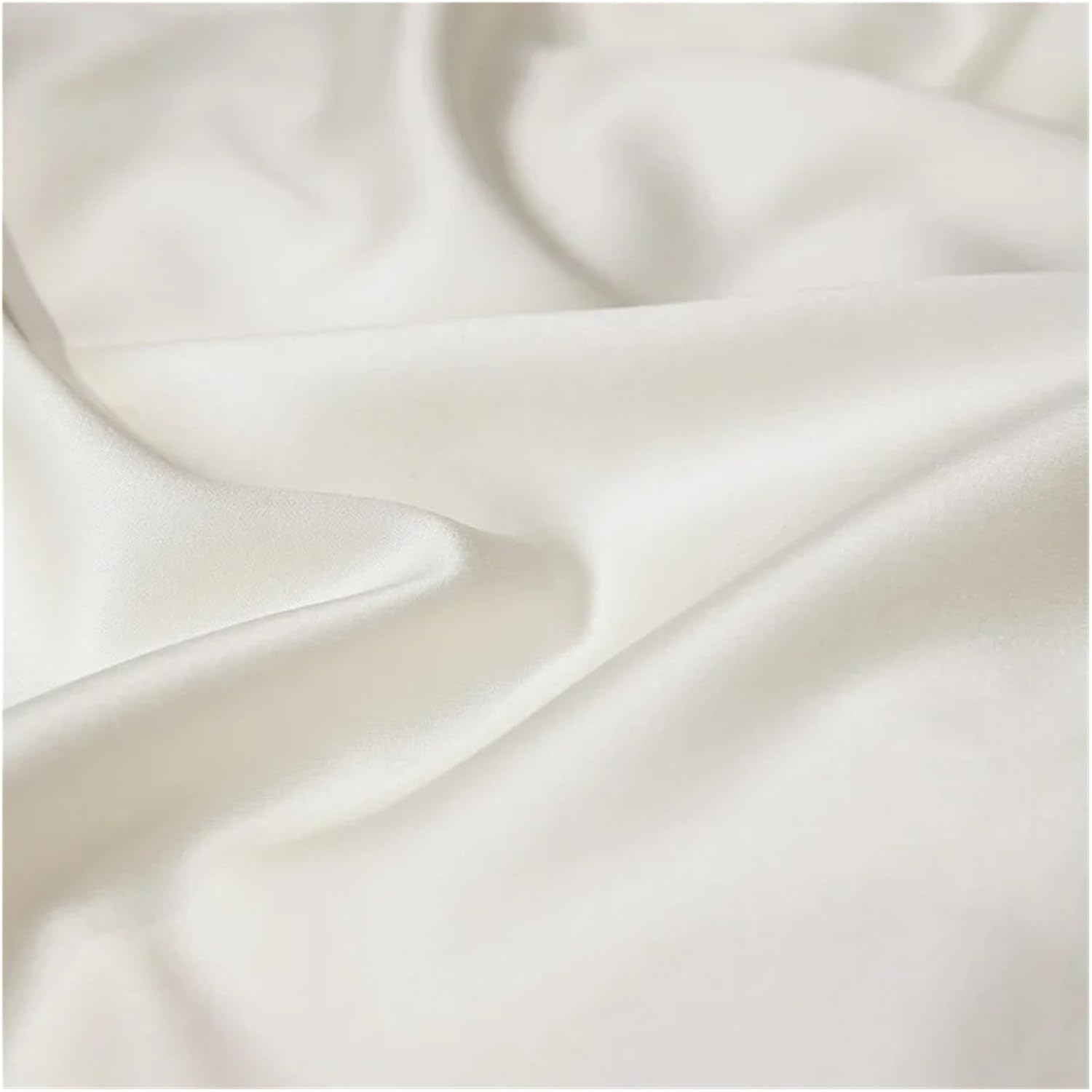 Bed Four Pieces Set Chinese Style Landscape Embroidery Luxury Bedding Set Smooth Duvet Cover Set Soft Quilt Cover Bed Sheet Set Pillowcases(White,Fitted-Queen Size 4PCS)