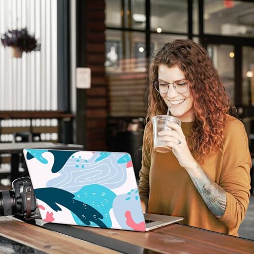 Image of TechTrendz Case Compatible with MacBook Pro 13 inch M2 A2338 Case A2251 M1 A2289 A2159 A1989 A1706 A1708 2024 2023 2022 2017 with Touch Bar, Hard Shell Case Cover -Light Theme-Colorful Graffiti Design