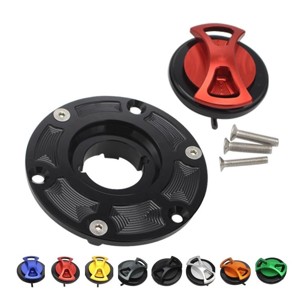 Tappo Serbatoio Carburante Per Tiger 800XC TT600 AII Anni Accessori Per Moto Tappo Serbatoio Carburante Con Chiusura Rapida(Black)