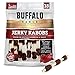 Buffalo Range Rawhide Dog Treats | Healthy, Grass-Fed Buffalo Jerky Raw Hide Chews | Hickory Smoked Flavor | Jerky Kabob, 18 Count