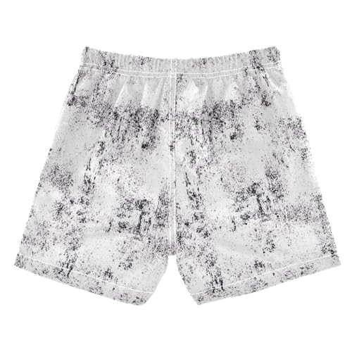 Boys Swim Trunks, Swim Trunks for Toddler Boys 2t, Rough Black White Grunge Texture2