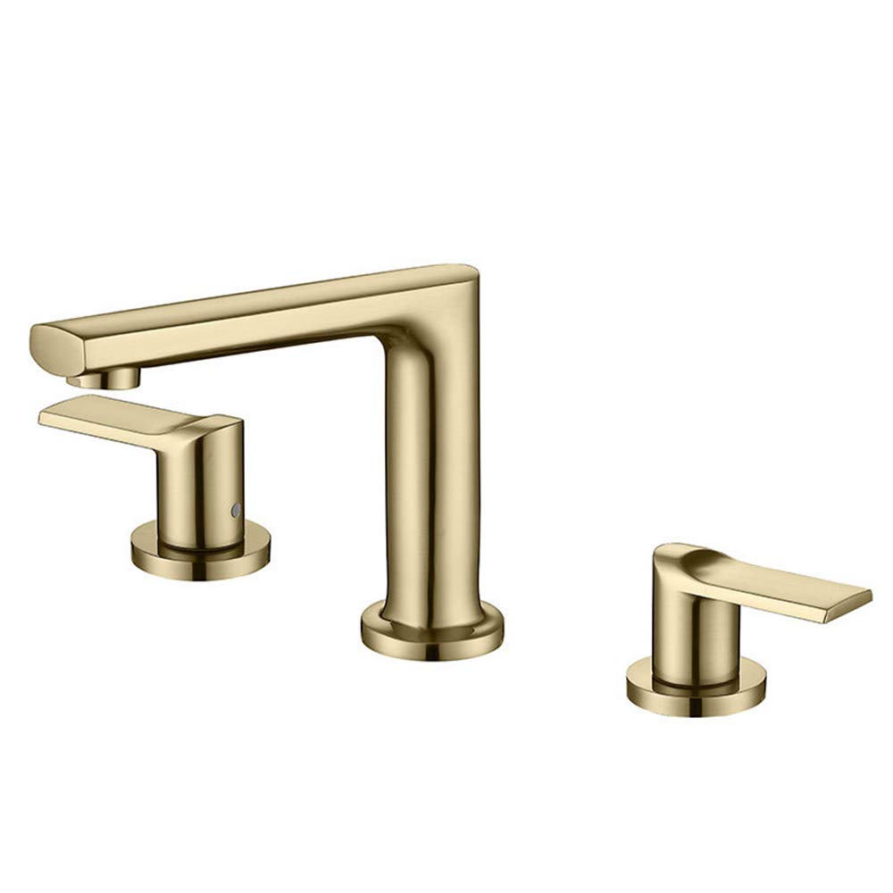 Robinet de lavabo de salle de bain mitigeur laiton 3 trous