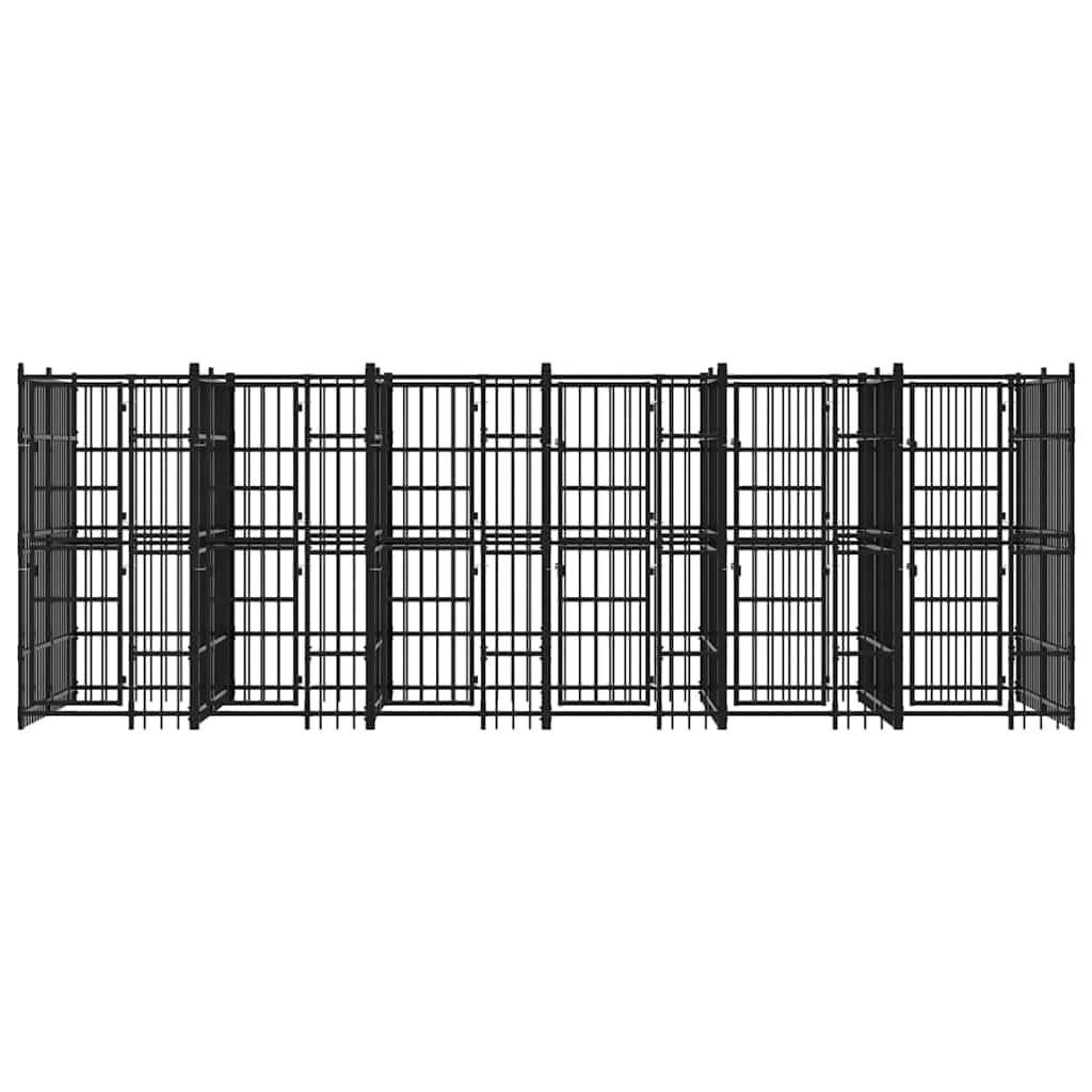 Cuccia per cani in acciaio, 11,06 m²