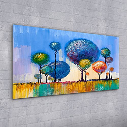 Tableau acrylique Salon Tree leaves circle pour créer un espace zen - 2