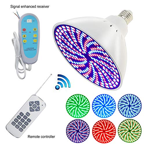 Sporthfish 12V 35W RGB Color Changing Swimming Pool Lights Bulb LED PAR56 500W