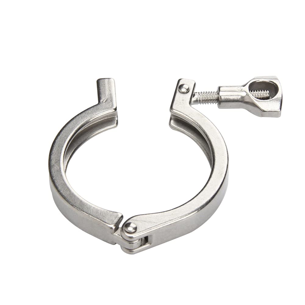 Tri-Klemme Einpolig 5,1 Cm | 10 Stück Edelstahl 304 Mit Flügelmutter & Silikondichtungen