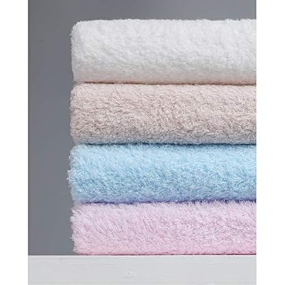 QTYQWC Handtücher, 3-teiliges Set, Handtücher, Badetücher, Handtücher, sehr saugfähig, Reine Farbe, weiche Baumwolle, Waschlappen, Badezimmer, Spa, Pool, schnell trocknend (Farbe: Beige) (Rosa) – Bild 8