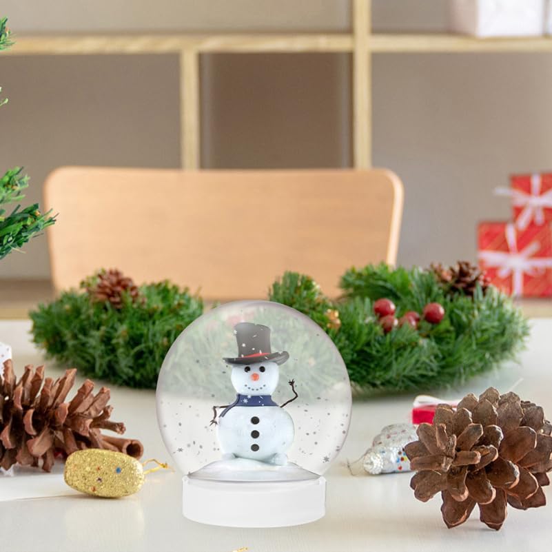 36 Pcs DIY Snow Globe Kit, Clear Plastic Water Globes for Bulk Cap Crafts Valentine Winter Holiday, Empty Decoration Christmas Home Party Supplies Kids, Adults - Image 8