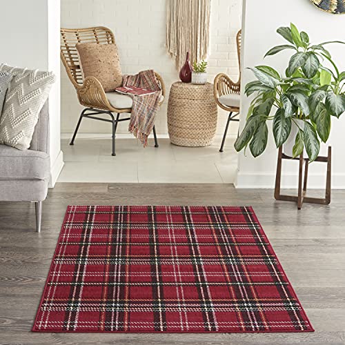 Tapete Decorativo Nourison Home Grafix Rojo 3'x5' miniatura 2