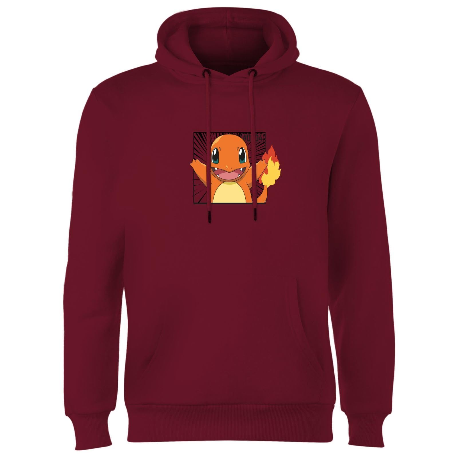 Zavvi Unisex Burgundy Official Pokémon Pokédex Charmander Hoodie Adults - M