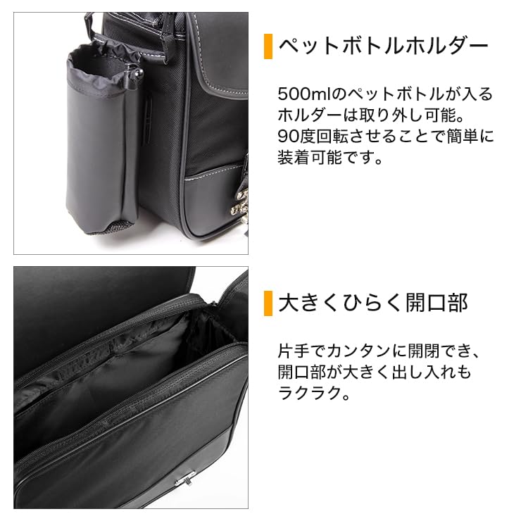 Amazon | DEGNER(デグナー) ナイロンサドルバッグボトルホルダー付 