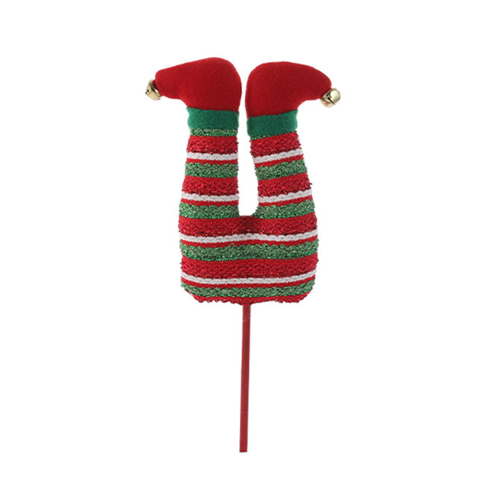 Lerpwige Multipurpose Decorative Leg Ornament Christmas Tree Top Decoration For Festival Flower Arrangements And Garden Display Holiday Flower Arrangement Ornament