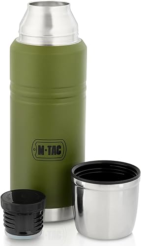 Miniatura 8 de M-Tac Frasco de Comida Aislado de 25 Oz Termo - Contenedor Térmico de Almuerzo de Acero Inoxidable con Tapa a Prueba de Fugas y Cuchara