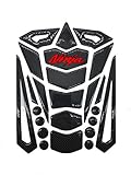Decal Story 9.2' 3D Real Carbon Fiber Emblem Gas Fuel Tank Cover Red Sticker Raise Up Polish Gloss...