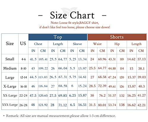 Addheat Short Sleeve Tracksuit Sets Women: Two Piece Sweatsuits Outfit Set Casual Loose Fit Lounge Pockets Outfits #TOP3