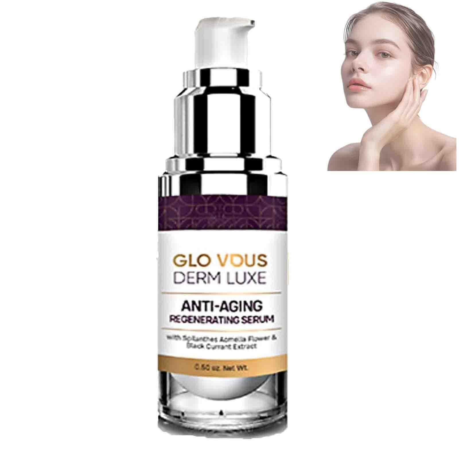 OVNTIKJGlo Vous Derm Luxe Anti Aging Serum, Glo Vous Derm Luxe Serum, Glo Vous Derm Anti Aging Regenerating Serum, Glo Vous Derm Luxe Anti Aging Cream, Smooths Skin At Any Age Reduces Wrinkles (1pcs)