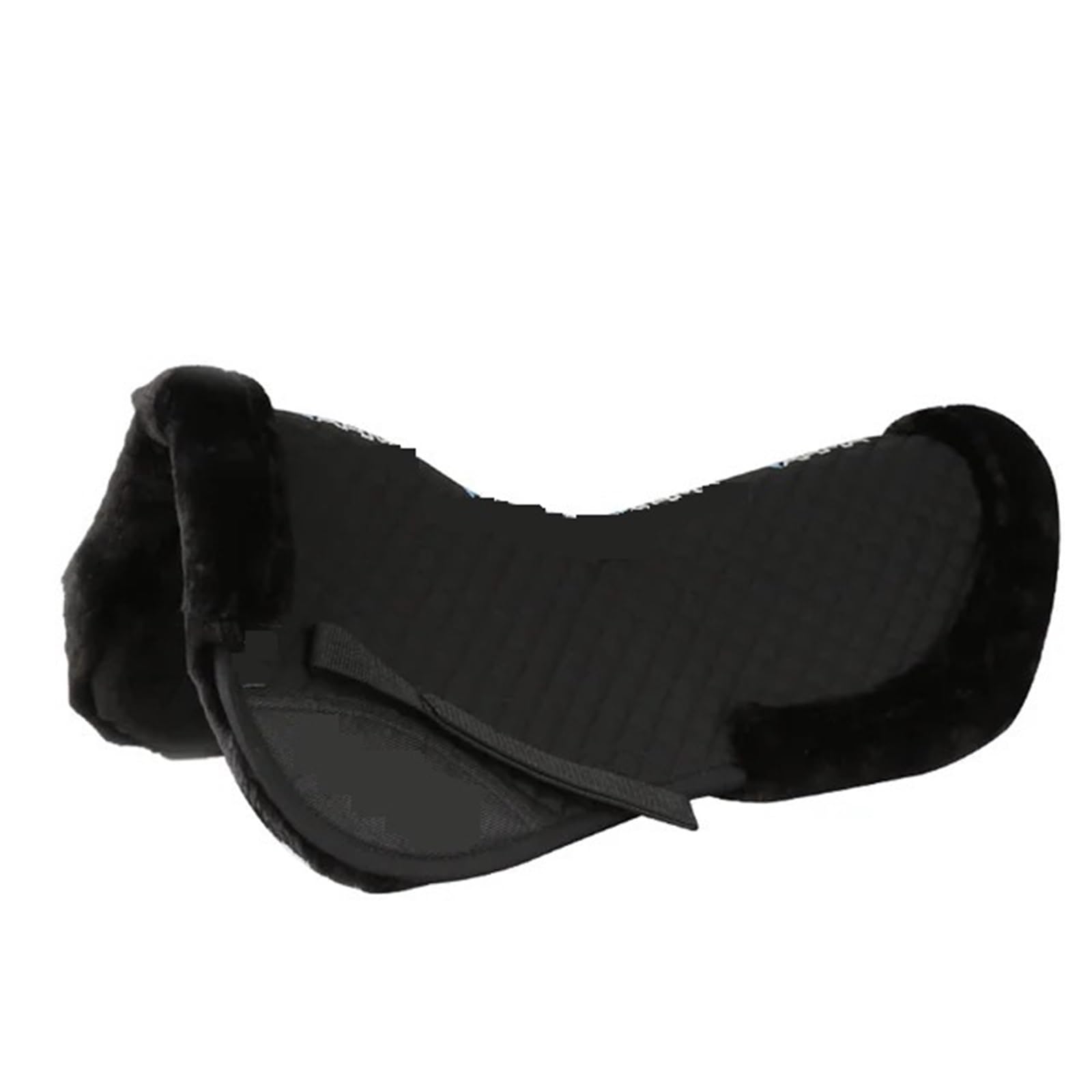 Mantilla para Caballo Almohadilla de sillín Ecuestre de Pelo de Cordero Artificial, Equipo a Prueba de Golpes, amortiguación al Montar a Caballo