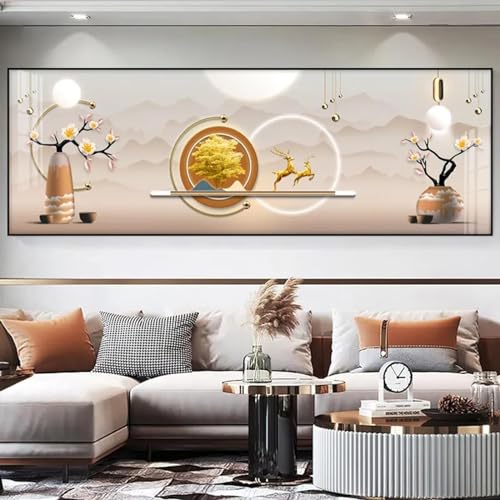 Affiches et impressions paon KEBIA pour salon moderne et chic