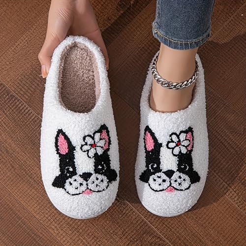 Image of Women's Men's Cute Frog Slippers Fuzzy Memory Foam Kawaii Cartoon Animal Slippers Winter Warm Fluffy Shoes