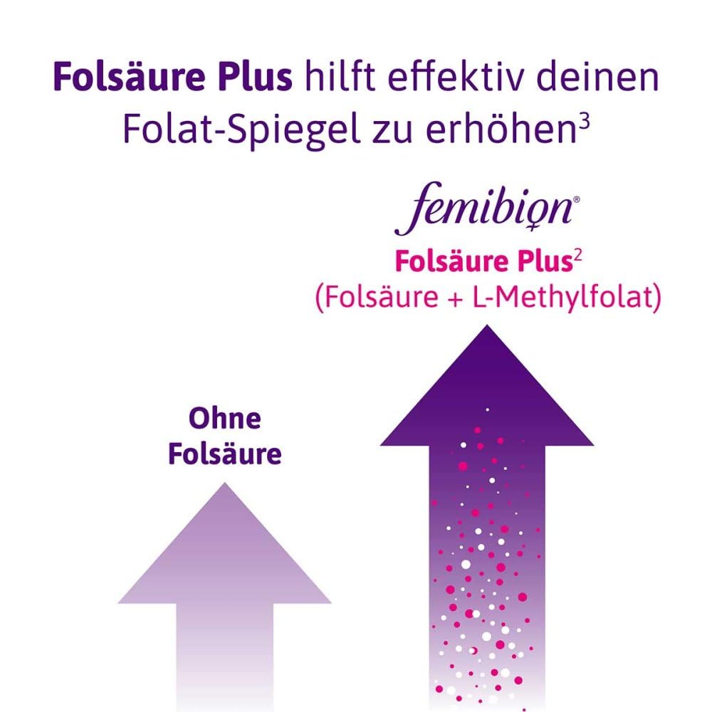 Femibion 0 BabyPlanung, Tägliches Nahrungsergänzungsmittel während der Babyplanung vor der Schwangerschaft, Mit Folsäure, Metafolin, 12-Wochen-Packung, 84 Tabletten