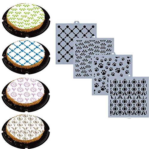 57 Pieces Cookie Stencil Set, Uspacific Cookie Stencil Cakes Baking Templates Floral Leaf Cake Stencil For Cookie Cupcake Fondant Scrapbooks Crafts Decor #TOP4