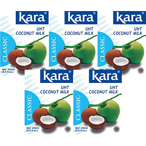 KARA Leche de coco (ladrillo), 200 ml, 5 unidades