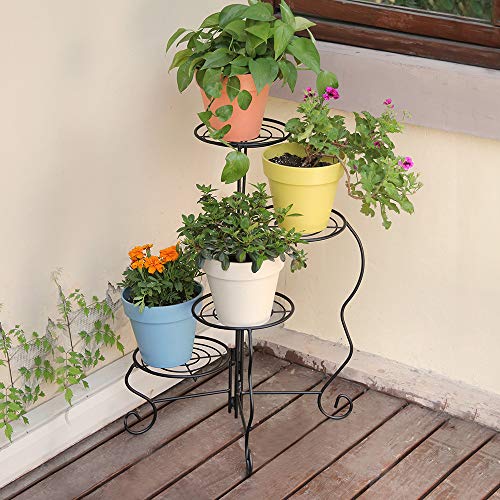 image for Worth Garden Luxury 4-Tier Upgraded Heavy Duty Plant Stand & Flower Po
