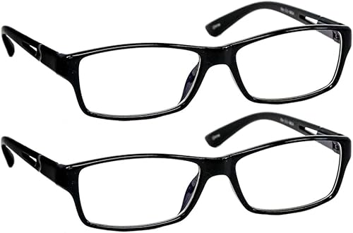 TruVision Readers Blue Light Blocking Reading Glasses 9604HP - with Comfort Spring Hinges - Anti Blue Light for Men and Women