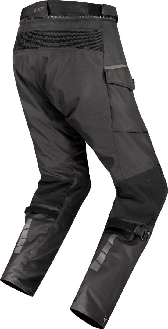 LS2 Travel wodoodporne damskie motocyklowe spodnie tekstylne, czarny, Short S