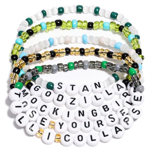 AICase for Eminem Merch Friendship Bracelets Set Lose Yourself Bracelet Till I Collapse Stuff Outfits for Concert Shirt Accessories Vinyl Jewelry Poster Merchandise Gifts for Fans Birthday Easter
