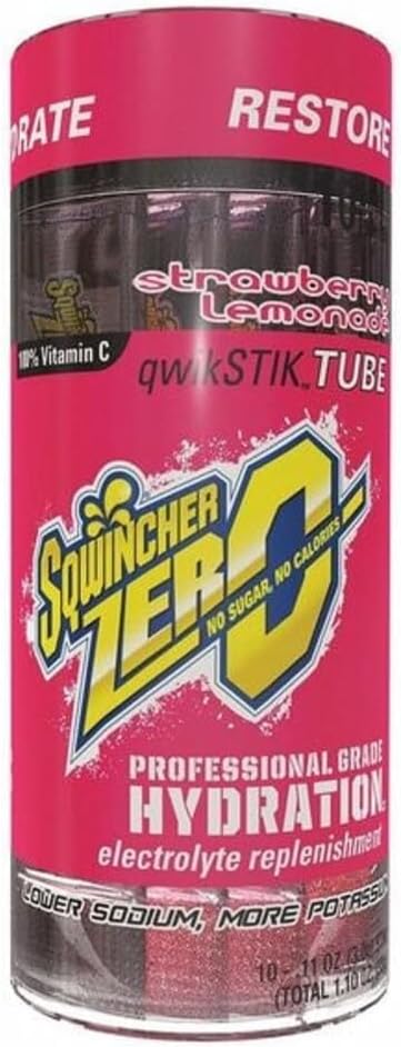 Sugar Free Sports Drink Mix Powder 3g, Strawberry Lemonade, Pk10