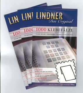 Lindner 7041 Pre-folded Stamp Hinges - 50 packages of 1000
